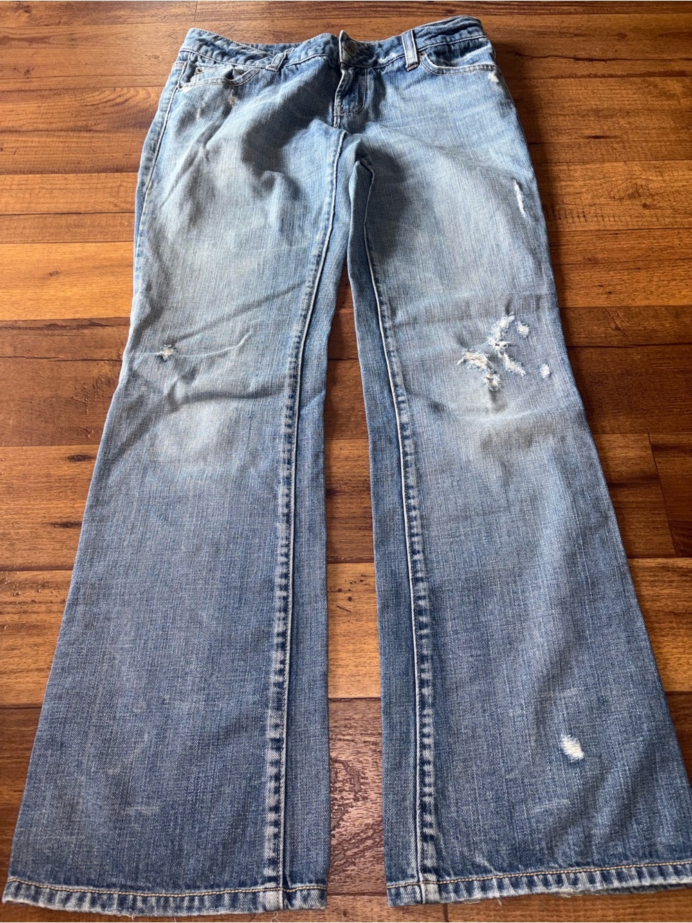 Vintage Y2K American Eagle Distressed Flare Jeans